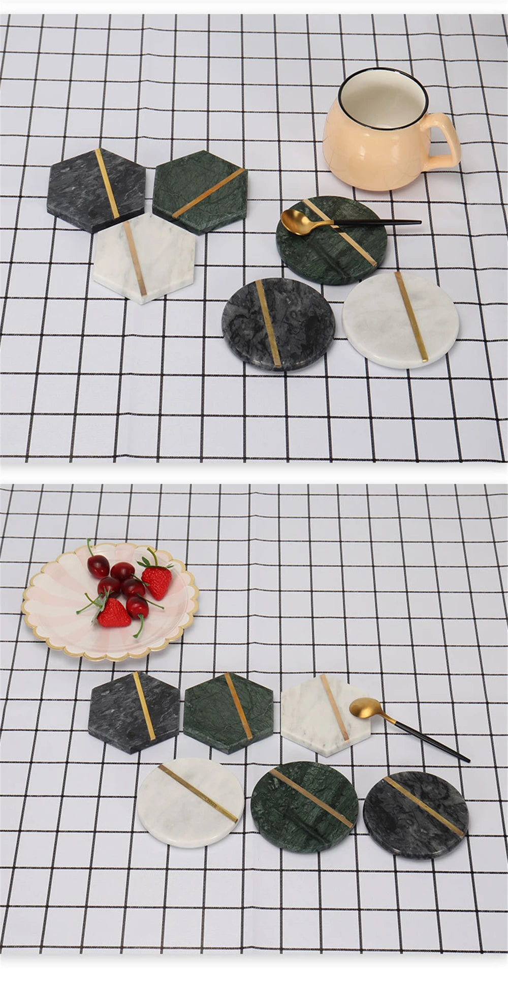 Natural Stone Cup Coasters