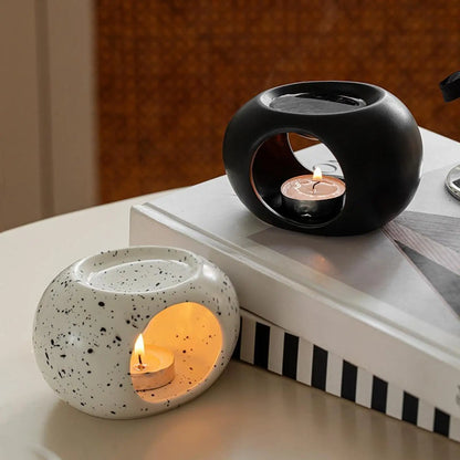Minimalist Ceramic Candle & Essential Oil