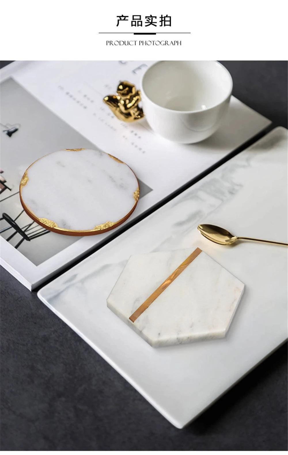 Natural Stone Cup Coasters