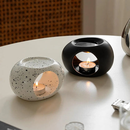 Minimalist Ceramic Candle & Essential Oil
