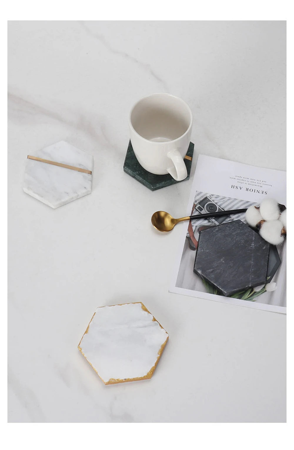 Natural Stone Cup Coasters