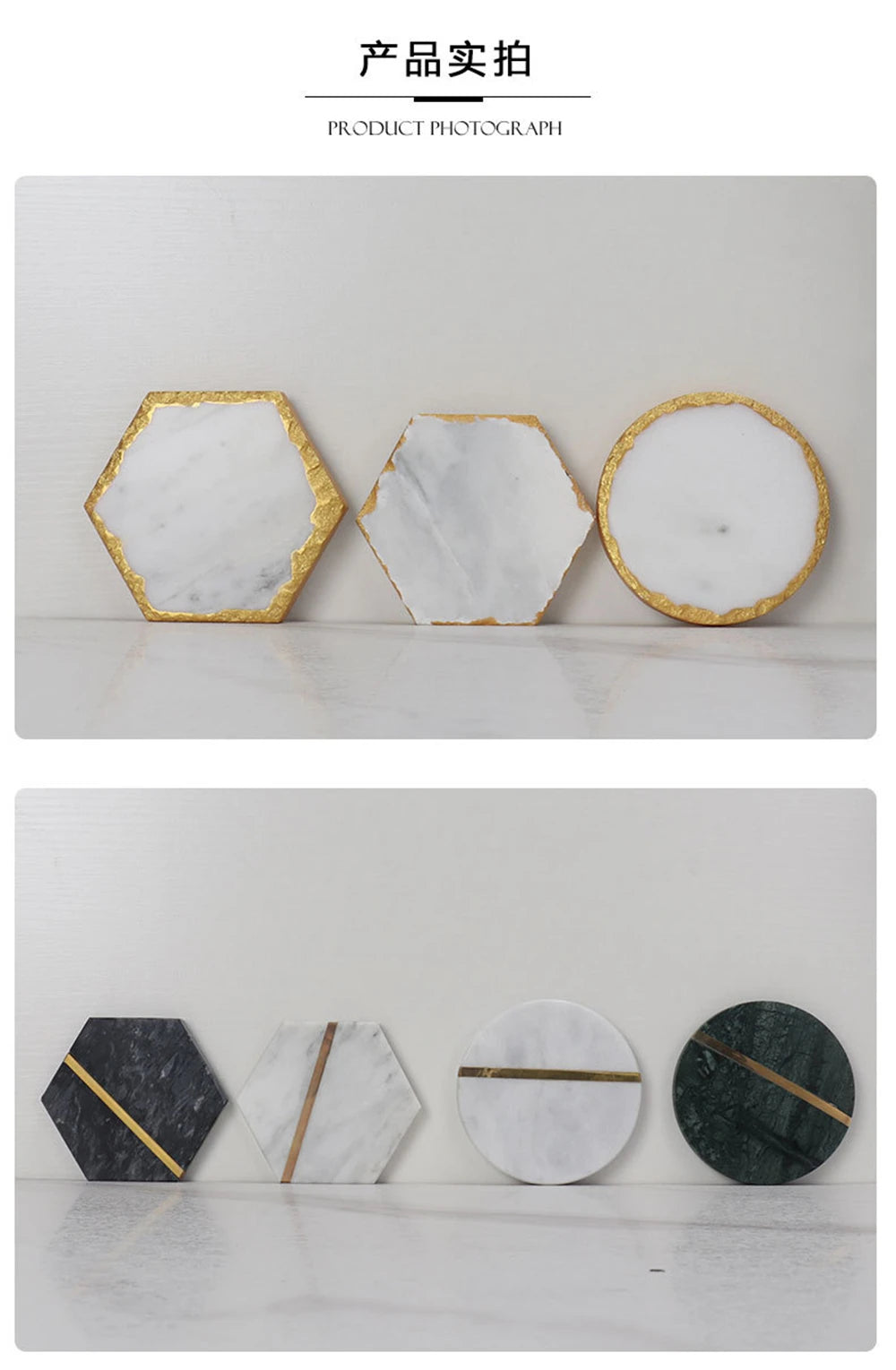 Natural Stone Cup Coasters