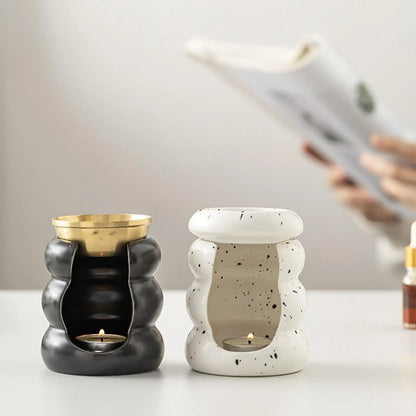 Minimalist Ceramic Candle & Essential Oil