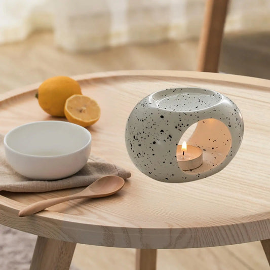Minimalist Ceramic Candle & Essential Oil