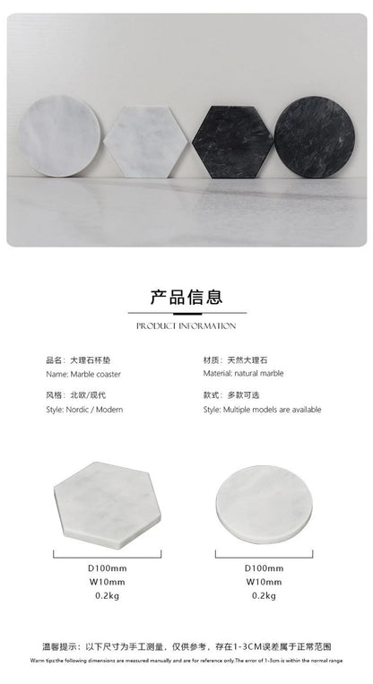 Natural Stone Cup Coasters