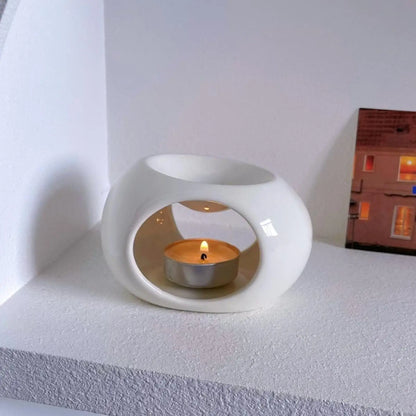 Minimalist Ceramic Candle & Essential Oil