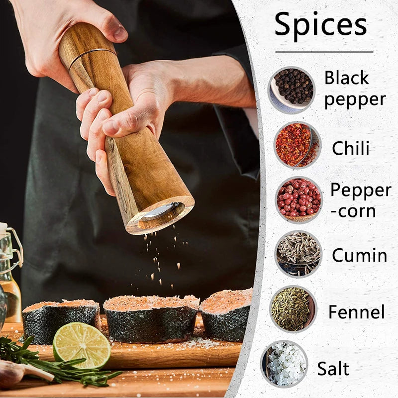 Nordic Wooden Pepper Mill