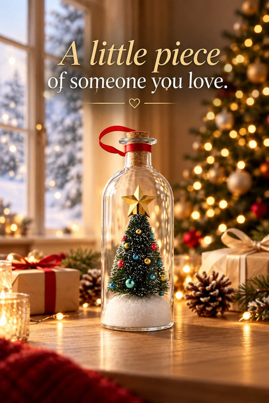 Whispers in the Snow™ — Recordable Christmas Tree Message Bottle