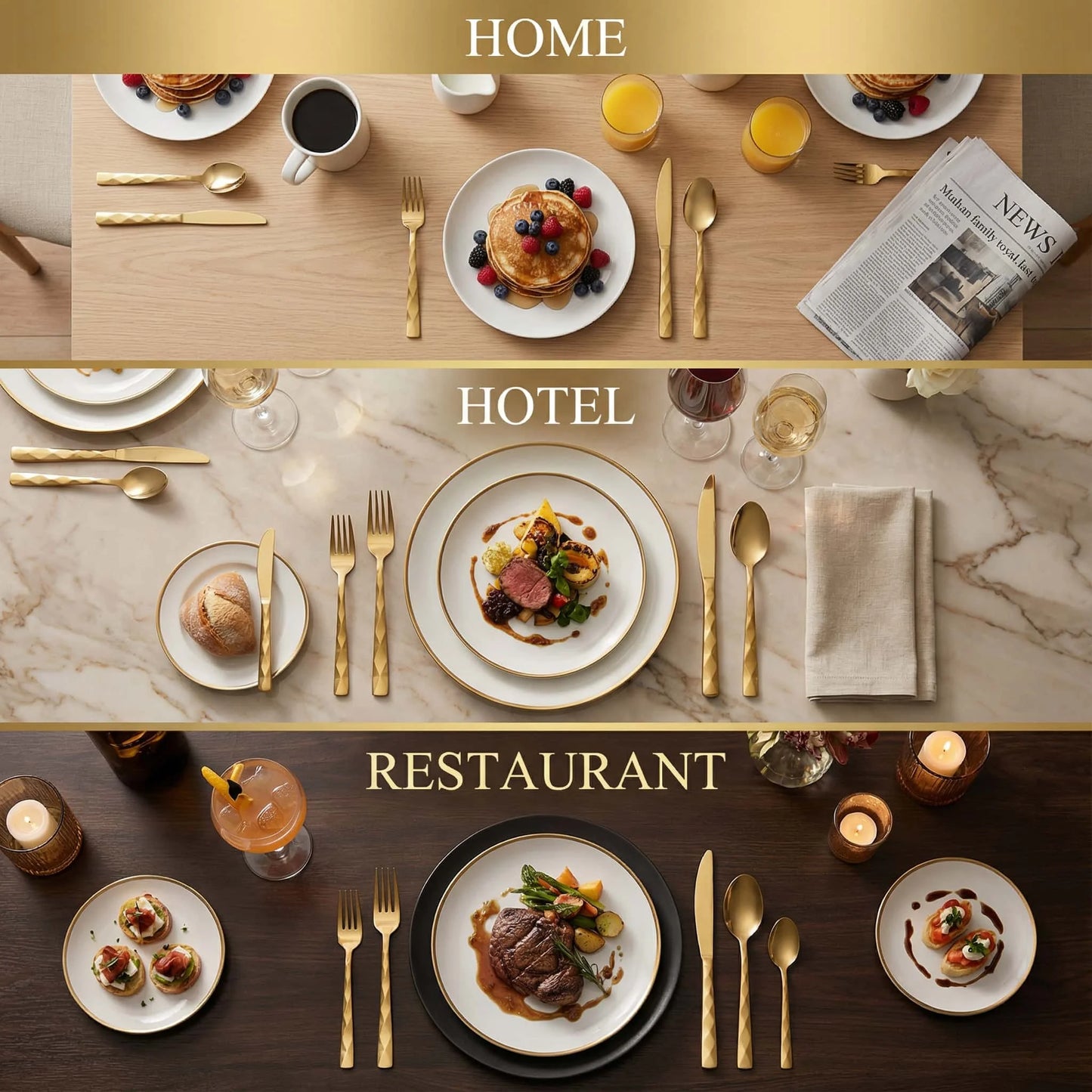 Luxury Matte Cutlery Set