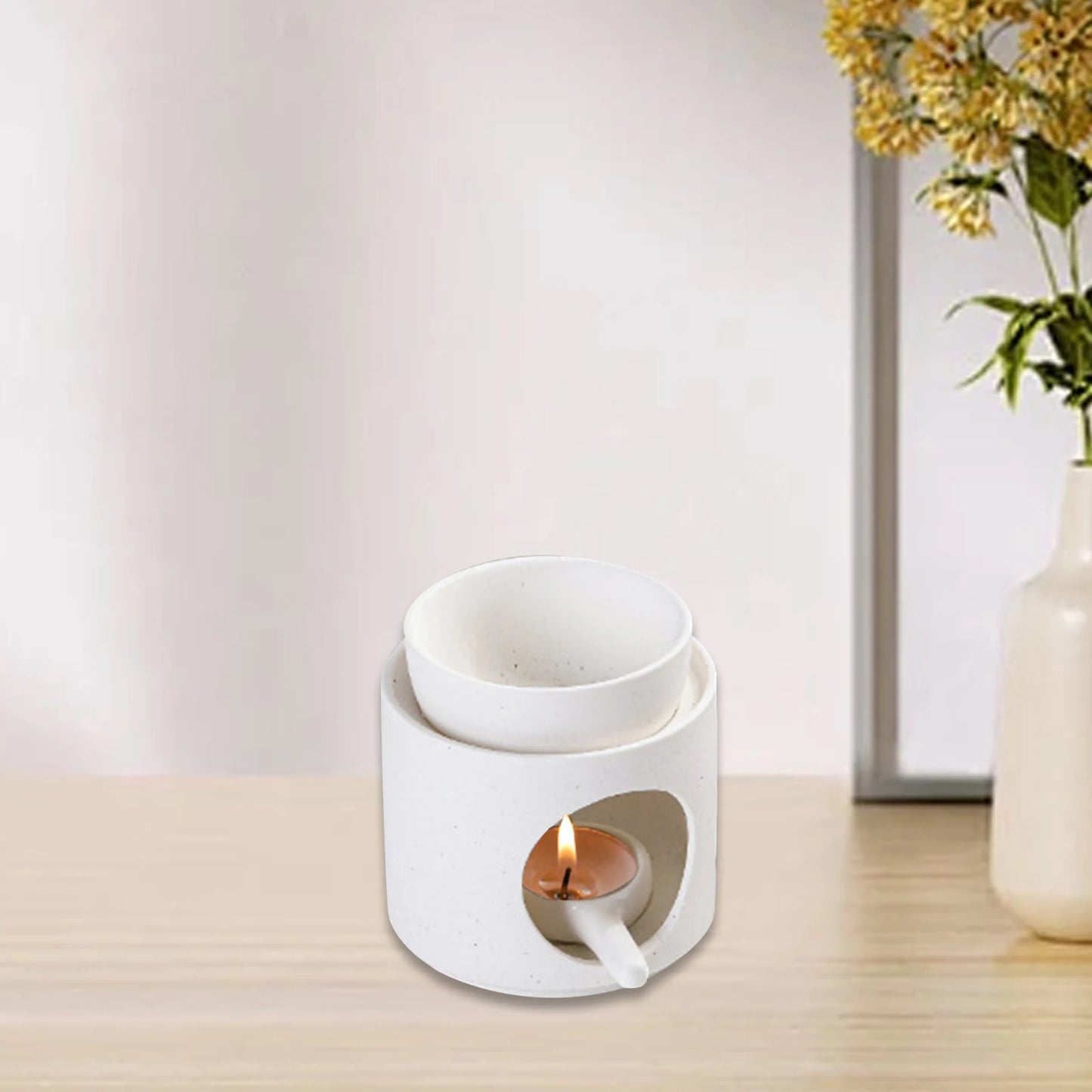 Minimalist Ceramic Candle & Essential Oil