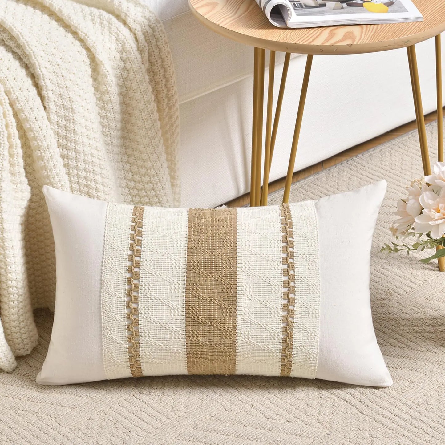 Textured Linen Cushion Cover