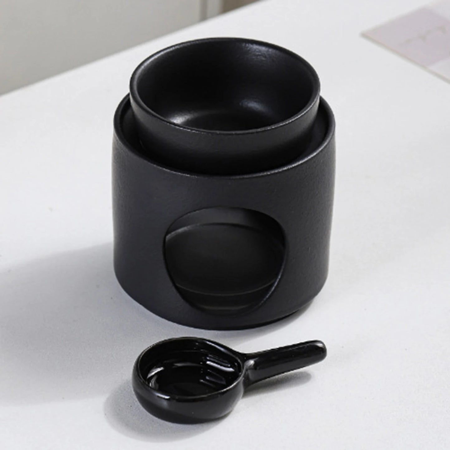 Minimalist Ceramic Candle & Essential Oil