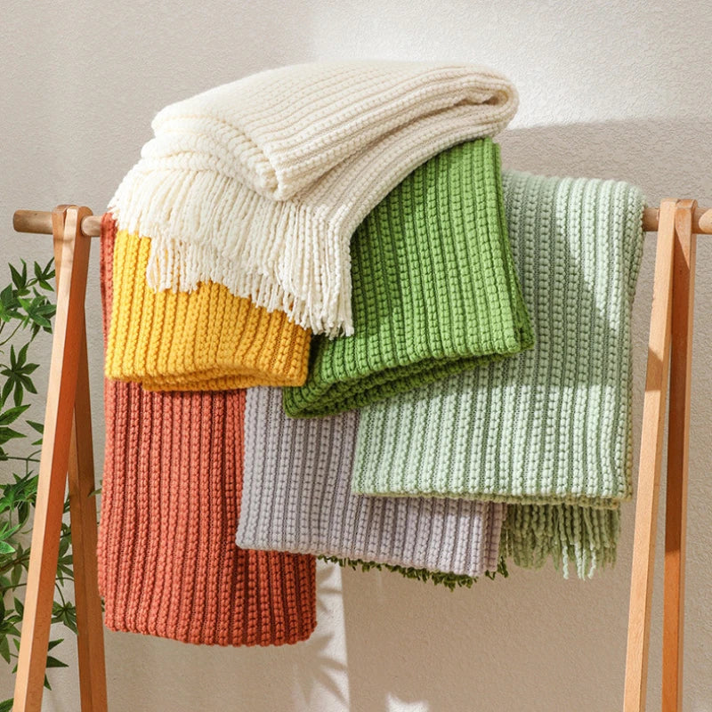 Cozy Waffle Throw Blanket