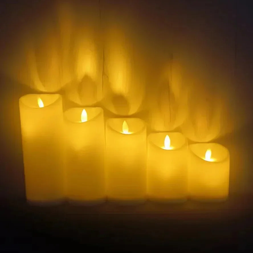 1~10PCS Swing LED Candles Flameless Flickering Light Flameless Candle for Christmas Wedding Decor Birthday Party Supplie  ﻿