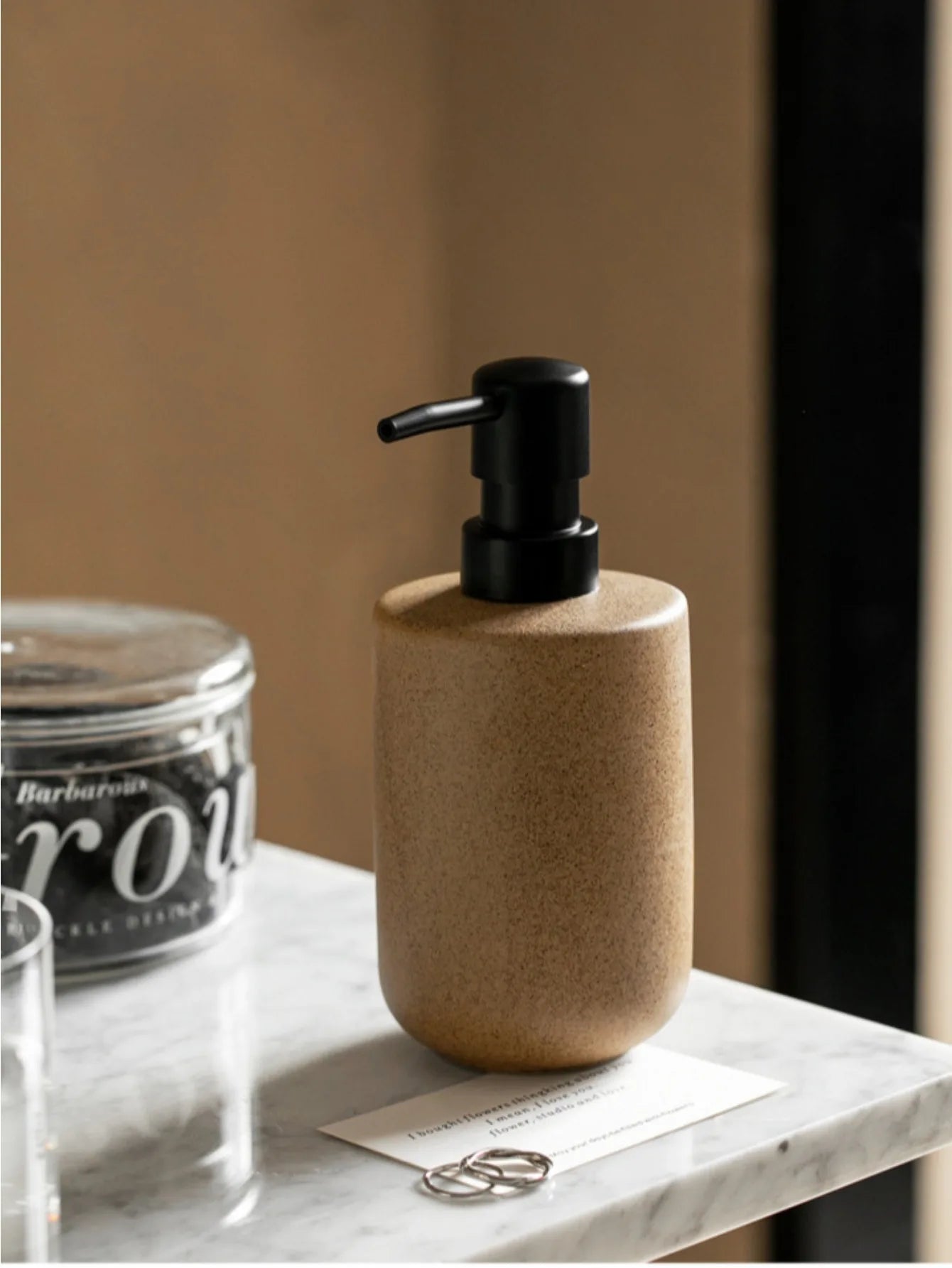 Minimalist Ceramic Soap Dispenser