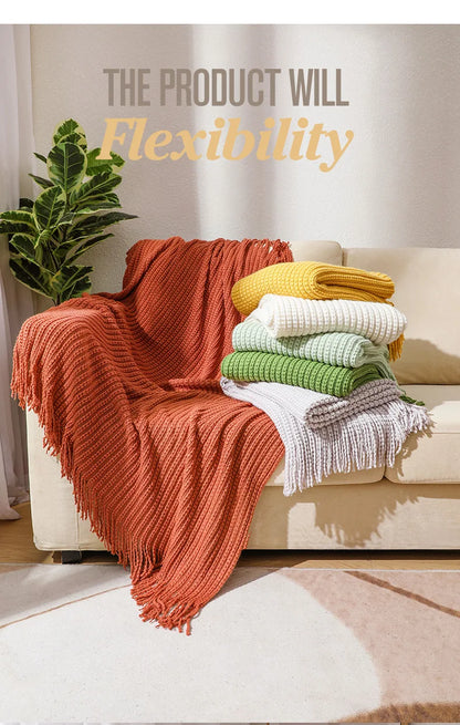 Cozy Waffle Throw Blanket