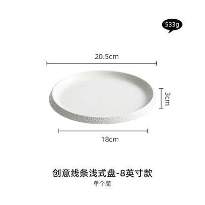 Nordic Matte Ceramic Plate