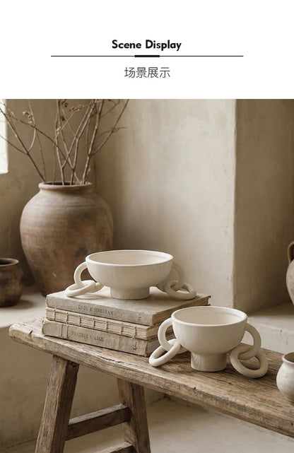 Abstract Ceramic Link Décor