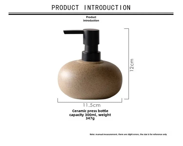 Minimalist Ceramic Soap Dispenser