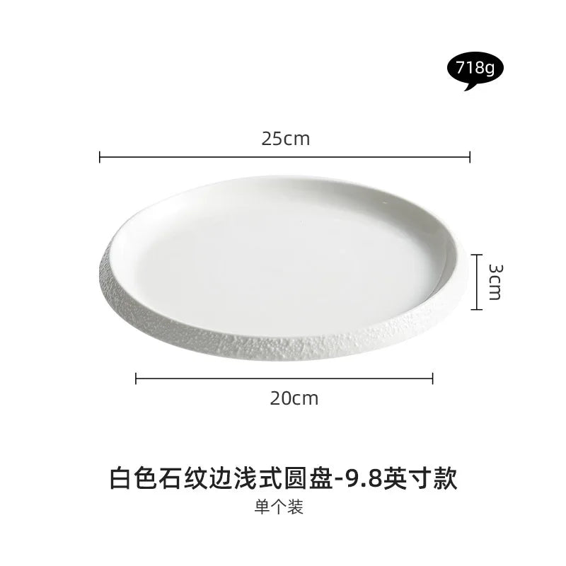 Nordic Matte Ceramic Plate