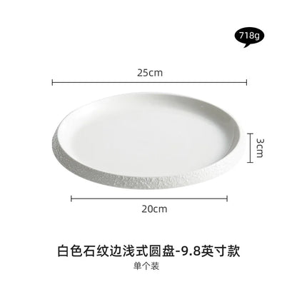Nordic Matte Ceramic Plate