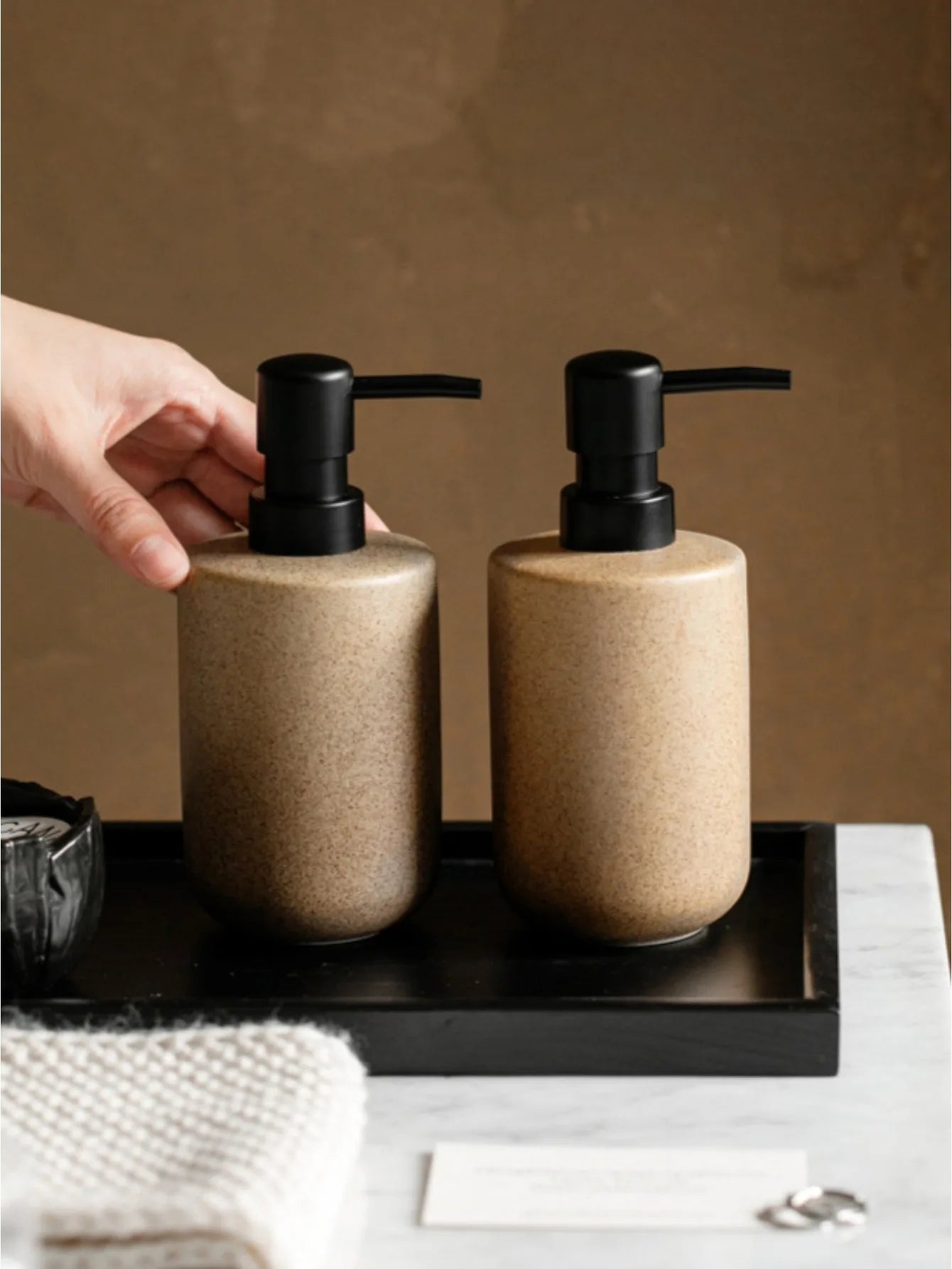 Minimalist Ceramic Soap Dispenser