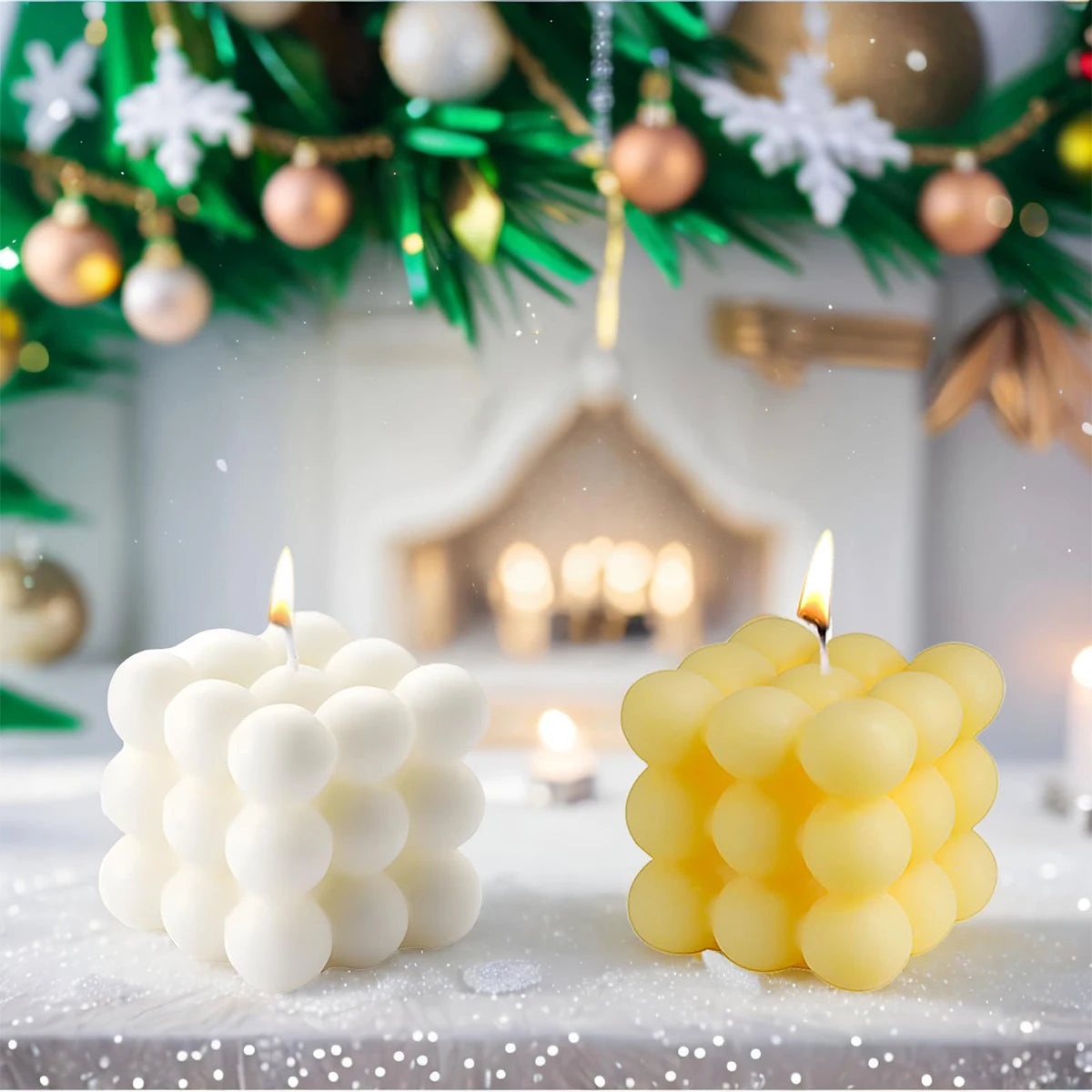 Aesthetic Geometric Candle