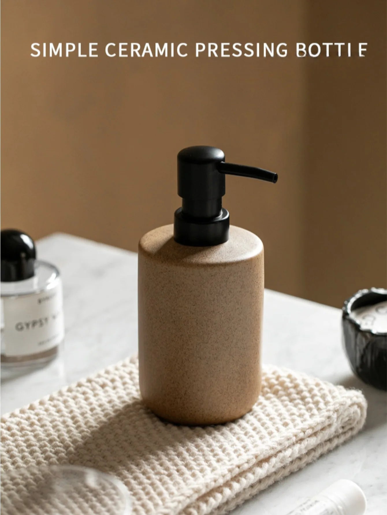 Minimalist Ceramic Soap Dispenser