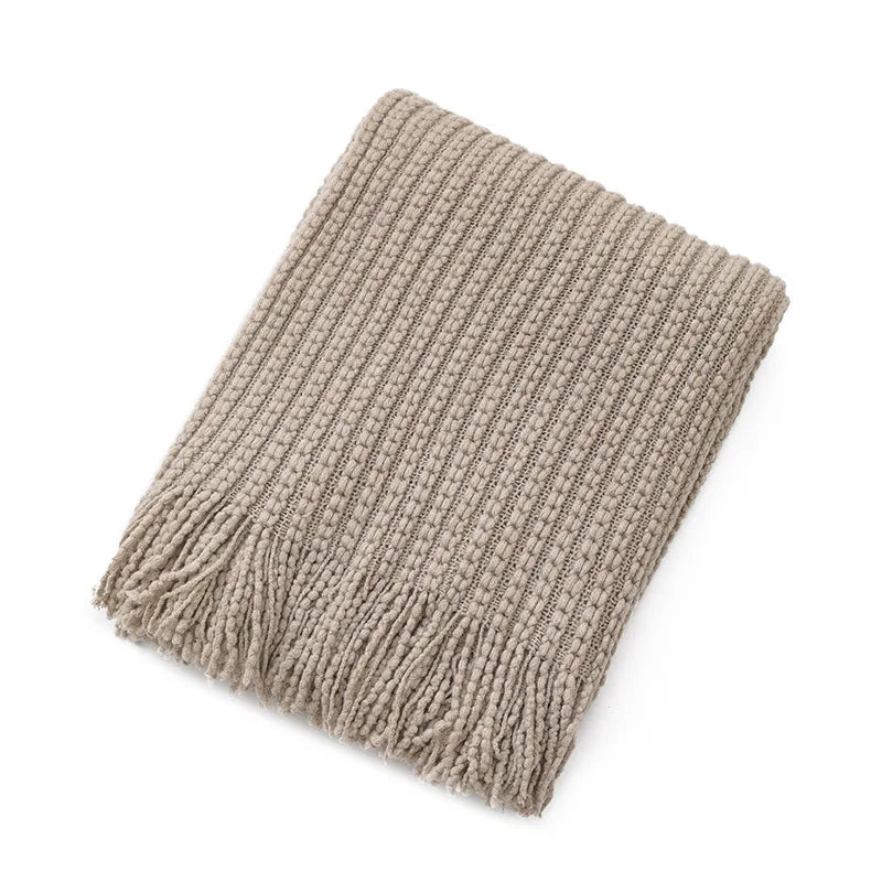 Cozy Waffle Throw Blanket