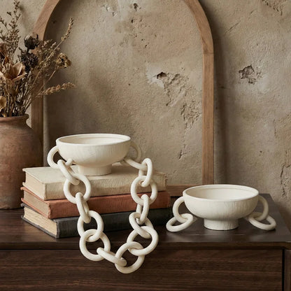 Abstract Ceramic Link Décor