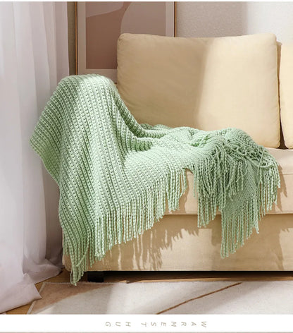 Cozy Waffle Throw Blanket