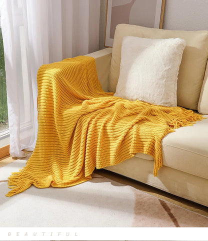 Cozy Waffle Throw Blanket