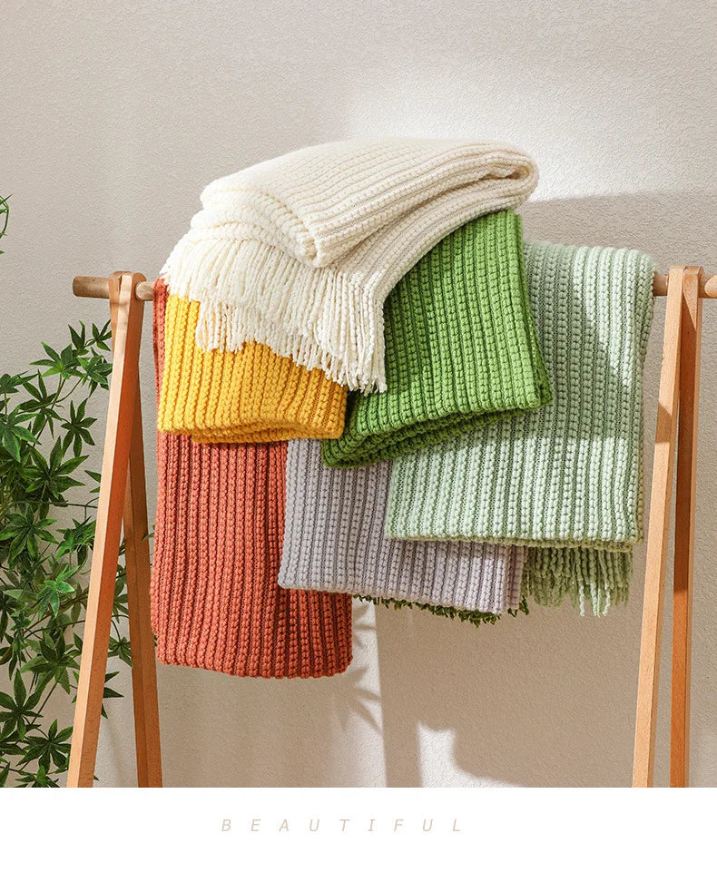 Cozy Waffle Throw Blanket