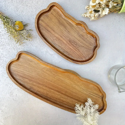 Japanese Wooden Tea Tray Multi Functional