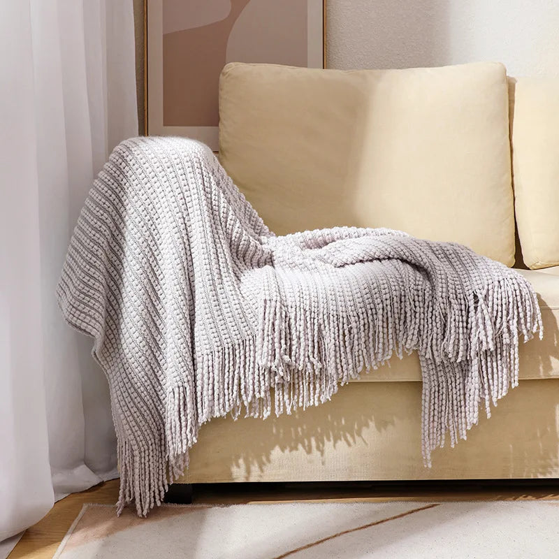 Cozy Waffle Throw Blanket