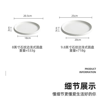 Nordic Matte Ceramic Plate