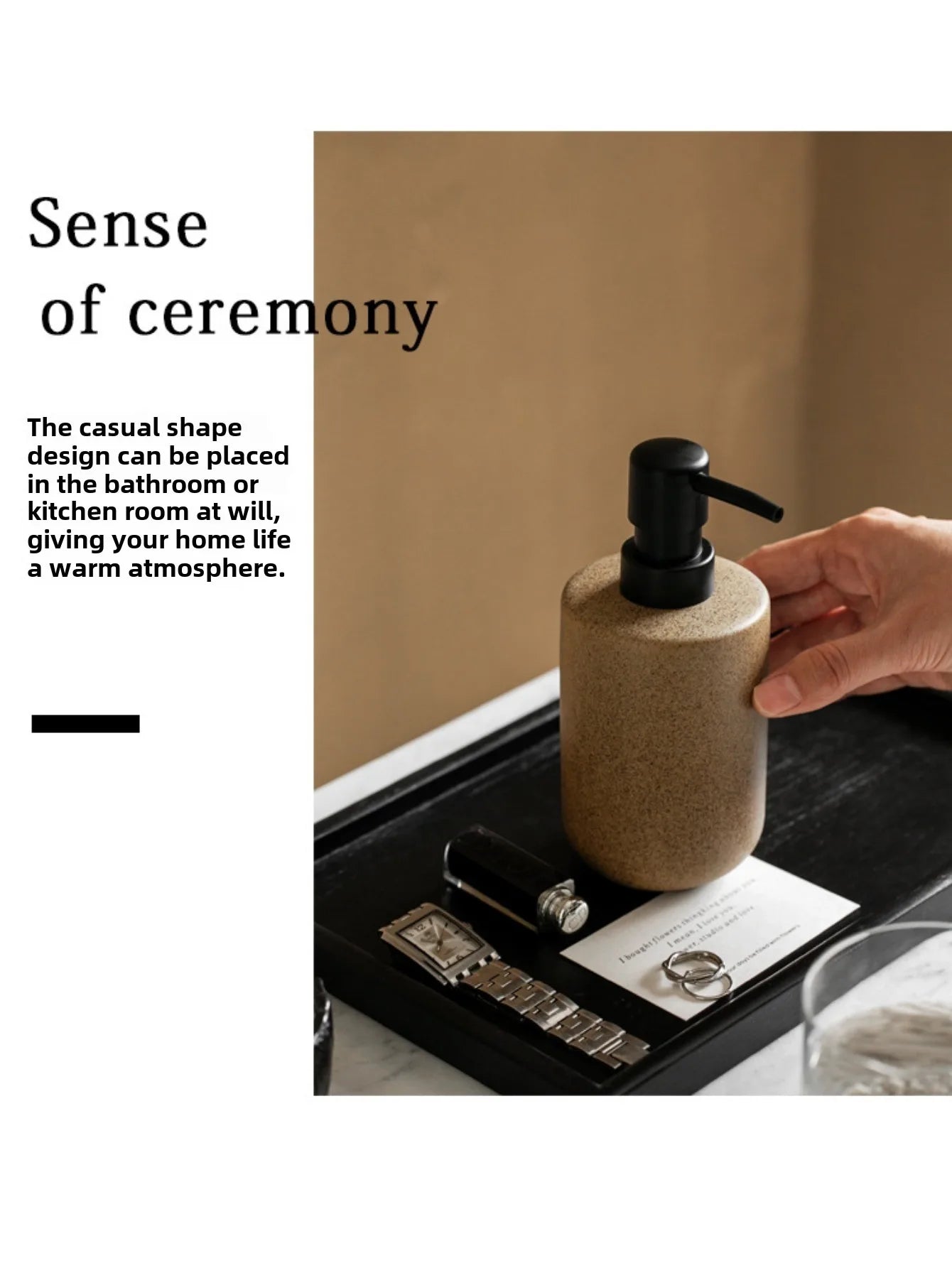 Minimalist Ceramic Soap Dispenser