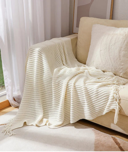 Cozy Waffle Throw Blanket