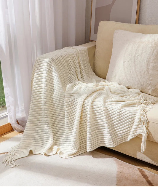 Cozy Waffle Throw Blanket
