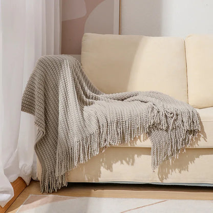 Cozy Waffle Throw Blanket