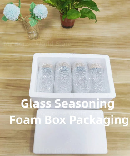 Minimalist Glass Spice Jars