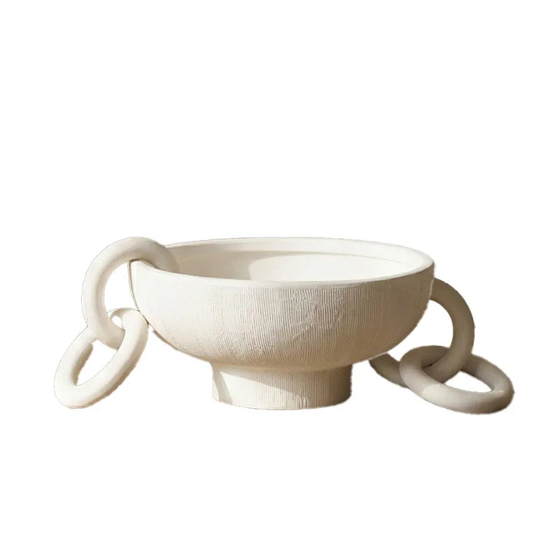 Abstract Ceramic Link Décor