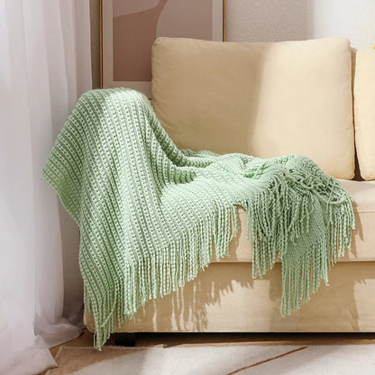 Cozy Waffle Throw Blanket