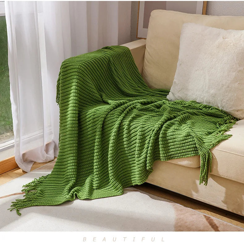 Cozy Waffle Throw Blanket