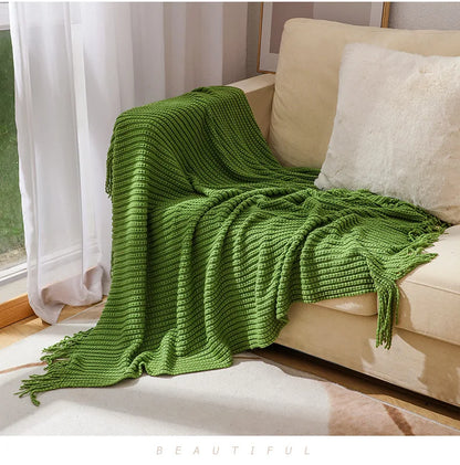 Cozy Waffle Throw Blanket