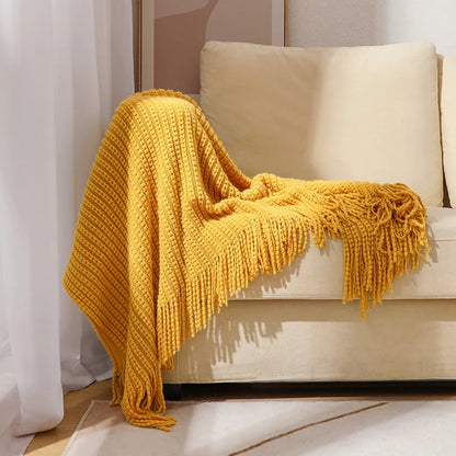 Cozy Waffle Throw Blanket