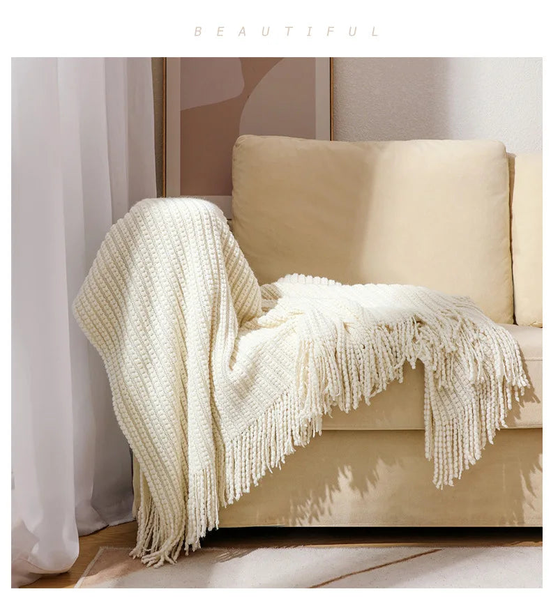 Cozy Waffle Throw Blanket