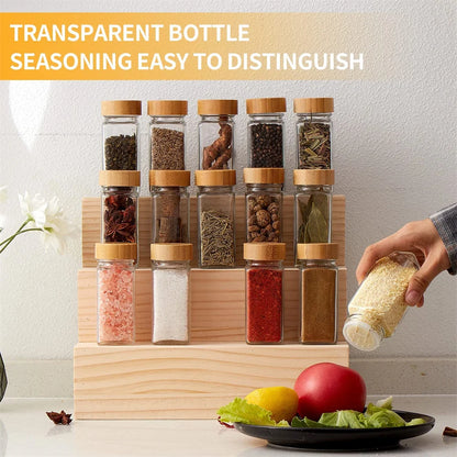 Minimalist Glass Spice Jars