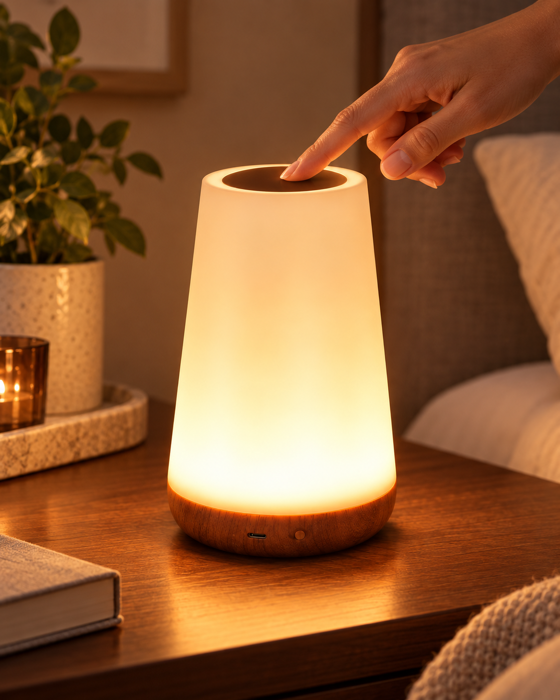 AuraGlow | 13-Colour Rechargeable Table Lamp