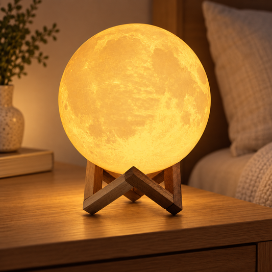 LunaNest | Rechargeable 3D Moon Lamp